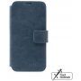 FIXED ProFit usnjen flip ovitek za iPhone 15 - temno modra
