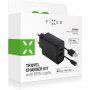 FIXED mrežni polnilec 15W 2xUSB z USB-A / Lightning kablom - MFi za iPhone / iPad - črn