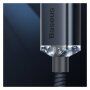 Baseus Crystal Shine Series Braided USB-A / Lightning kabel za polnjenje in prenos podatkov za iPhone / iPad / iPod / AirPods - 1,2 m - črn