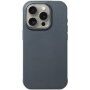 Mujjo Impact Leather usnjeni ovitek z MagSafe za iPhone 15 Pro Max - temno siva