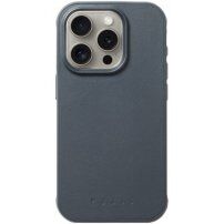 Mujjo Impact Leather usnjeni ovitek z MagSafe za iPhone 15 Pro Max - temno siva