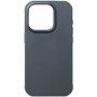 Mujjo Impact Leather usnjeni ovitek z MagSafe za iPhone 15 Pro Max - temno siva