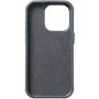 Mujjo Impact Leather usnjeni ovitek z MagSafe za iPhone 15 Pro Max - temno siva