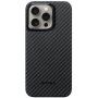 Pitaka MagEZ 4 1500D ovitek z vzorcem karbonskih vlaken za iPhone 15 Pro Max - siva
