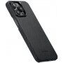 Pitaka MagEZ 4 1500D ovitek z vzorcem karbonskih vlaken za iPhone 15 Pro Max - siva