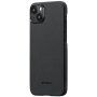 Pitaka MagEZ 4 600D ovitek z vzorcem karbonskih vlaken za iPhone 15 Plus - siva