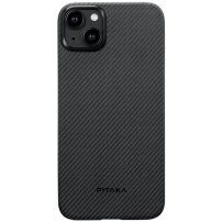 Pitaka MagEZ 4 600D ovitek z vzorcem karbonskih vlaken za iPhone 15 Plus - siva