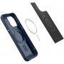Spigen Armor MagFit trpežen ovitek z MagSafe za iPhone 15 Pro Max - temno modra