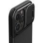 Spigen Optik Armor MagFit trpežen ovitek z drsnim pokrovom za fotoaparat in MagSafe za iPhone 15 Pro Max - črna