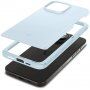 Spigen Thin Fit ultratanek etui za iPhone 15 Pro Max - bledo moder