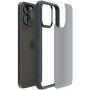 Spigen Ultra Hybrid Matte transparentni mat ovitek za iPhone 15 Pro Max - temno zelena