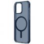 UNIQ Combat MagClick prozoren ovitek z MagSafe za iPhone 15 Pro Max - temno moder