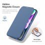 DUX DUCIS Skin X flip etui z MagSafe za iPhone 15 - temno modra