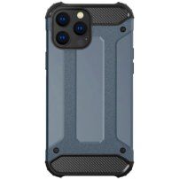Super trpežna prevleka "Armor" za iPhone 15 Pro - temno modra