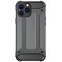 Super trpežna prevleka "Armor" za iPhone 15 Pro Max - temno siva