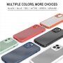 Odporen prozoren etui s teksturo karbona za iPhone 11 Pro Max - modro