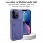 Usnjen ovitek z žepom za kartico in preklopnim stojalom za iPhone 11 Pro Max - temno zelen