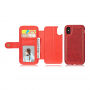 Retro snemljiva torbica 2in1 za iPhone X / XS - rdeče