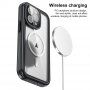 Vodoodporna torbica, odporna na udarce, z MagSafe za iPhone 15 Pro - črna