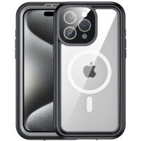 Vodoodporna torbica, odporna na udarce, z MagSafe za iPhone 15 Pro - črna