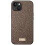 Sulada eleganten sijajni ovitek za iPhone 15 - rjava