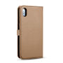 2in1 snemljiva flip futrola za iPhone XS Max - rjava