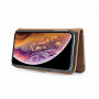 2in1 snemljiva flip futrola za iPhone XS Max - rjava