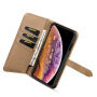 2in1 snemljiva flip futrola za iPhone XS Max - rjava