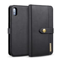 2in1 snemljiva flip futrola za iPhone XS Max - črna