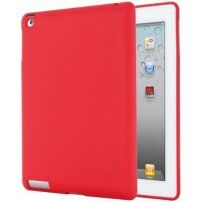 Mat silikonski ovitek za iPad 2 / 3 / 4 - rdeče