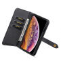 2in1 snemljiva flip futrola za iPhone XS Max - črna