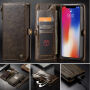 CASEME 2in1 snemljiva torbica za iPhone XS Max - rjava