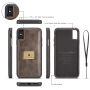 CASEME 2in1 snemljiva torbica za iPhone XS Max - rjava