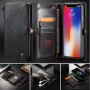 CASEME 2in1 snemljiva torbica za iPhone XS Max - črna
