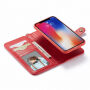 2in1 odstranljiva torbica z zanko za iPhone XS Max - rdeče