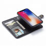 2in1 odstranljiva torbica z zanko za iPhone XS Max - črna