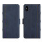 2in1 odstranljiva torba "knjiga" za iPhone XS Max - modro