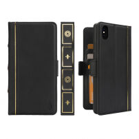 2in1 odstranljiva torba "knjiga" za iPhone XS Max - črna
