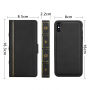 2in1 odstranljiva torba "knjiga" za iPhone XS Max - črna