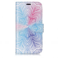 2in1 snemljiva torbica za iPhoneXS Max - bledo modra roža