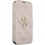 Guess 4G Metal Logo flip ovitek za iPhone 15 Pro Max - roza