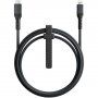 Nomad Kevlar pleten kabel 20W USB-C / Lightning za iPhone / iPad / iPod / AirPods - 1,5 m - črn