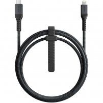 Nomad Kevlar pleten kabel 20W USB-C / Lightning za iPhone / iPad / iPod / AirPods - 1,5 m - črn