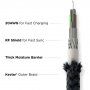 Nomad Kevlar pleten kabel 20W USB-C / Lightning za iPhone / iPad / iPod / AirPods - 1,5 m - črn