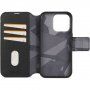 Decoded Detachable Wallet 2v1 odstranljiv flip etui za iPhone 15 Pro - črna