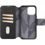 Decoded Detachable Wallet 2v1 odstranljiv flip etui za iPhone 15 Pro Max - črna