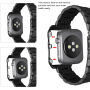 Kovinska prevleka s trakom za Apple Watch 42mm / 41mm / 40mm / 38mm - črna