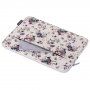 Torba z retro cvetličnim vzorcem za iPad do 11" / MacBook do 12" - bež