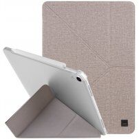 UNIQ Yorker Kanvas Plus ovitek s origami stojalom za iPad Air 4 (2020) / Air 5 (2022) / Pro 11" (2018) - bež