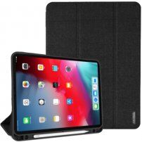 DUX DUCIS Domo etui s prostorom za Apple Pencil in funkcija spanja za iPad Pro 11" (2018) - črna